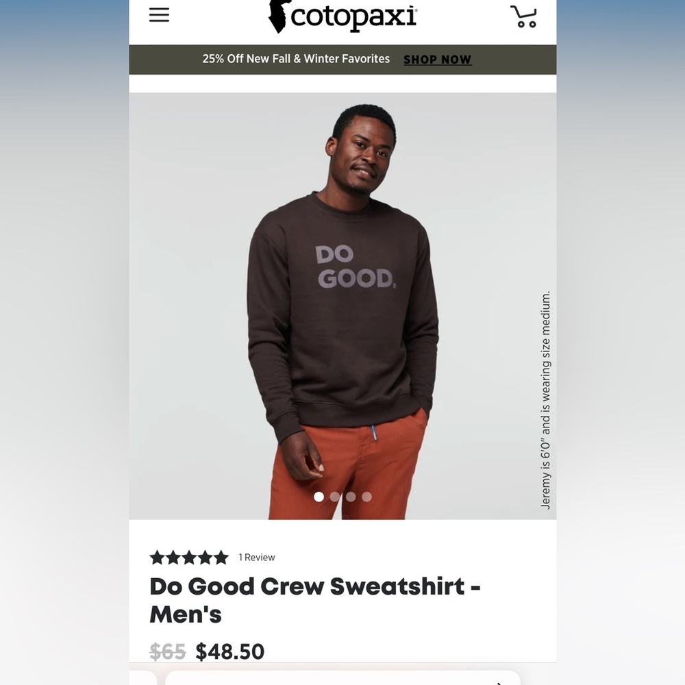 Like new Cotopaxi crew neck